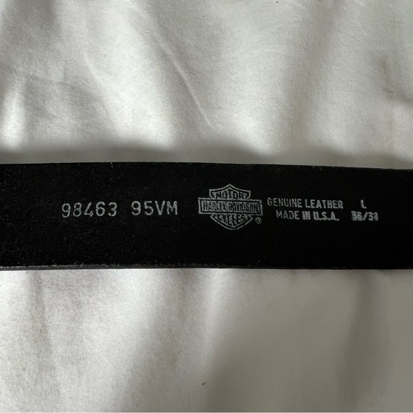 Vintage Harley Davidson leather belt sz L - Picture 5 of 6